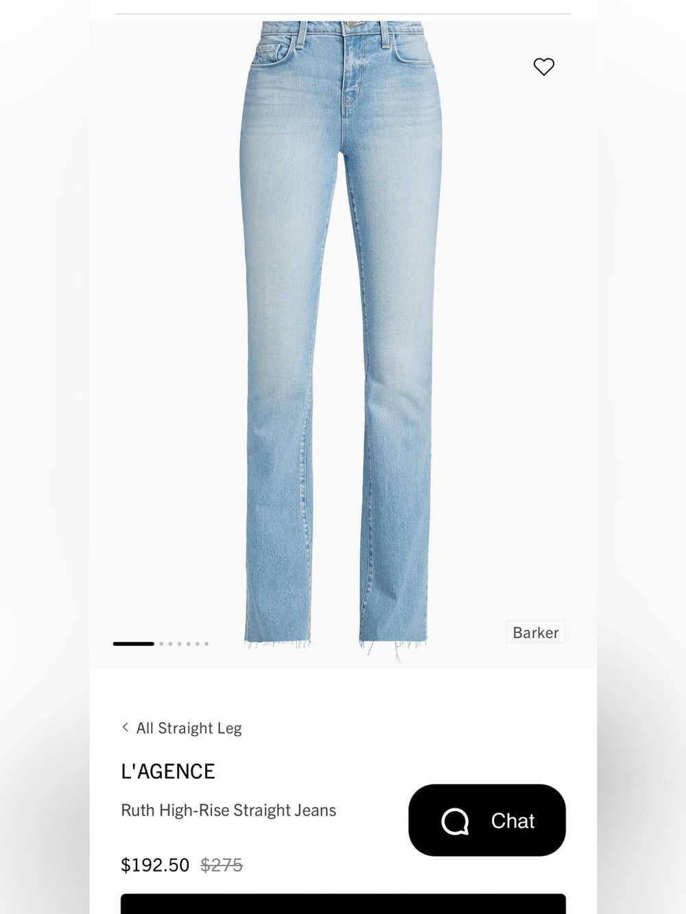 L’AGENCE, the Raw high rise straight legs jeans!
